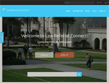Tablet Screenshot of lawreferralconnect.com
